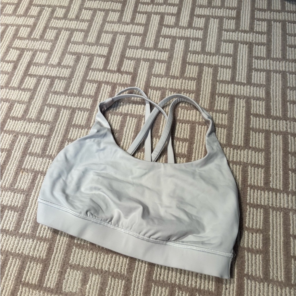 Lululemon white sports bra